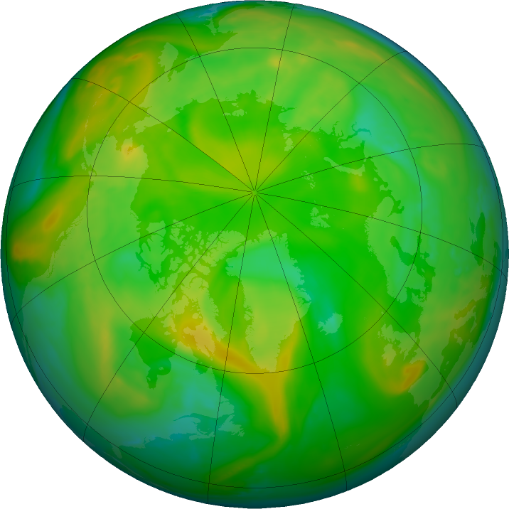 Arctic ozone map for 11 June 2020